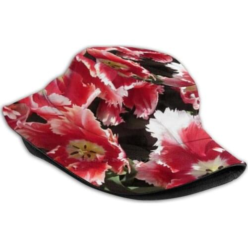 Tulips In _ 10 Bucket Hat Beach Tourism Hats Breathable Sun Cap Tulips Keukenhof Netherlands Regina Landeck Regina Landeck