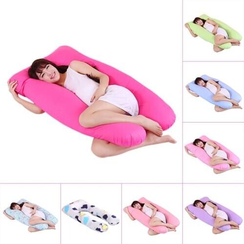 140*80cm Body Pillows Sleeping Pregnancy Pillow Belly Contoured Maternity U Shaped Removable Cover pregnant comfortable cushion