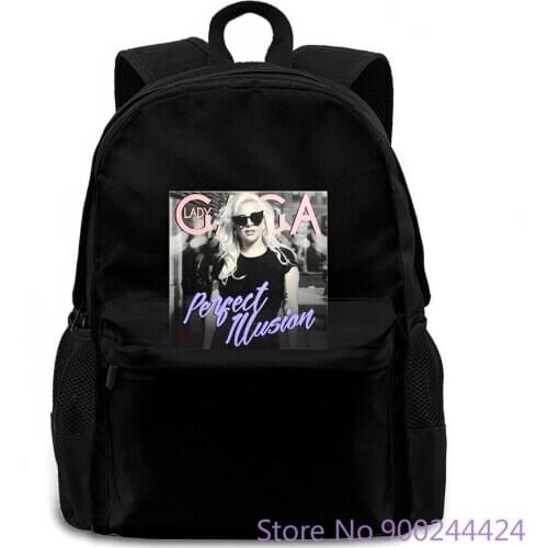 Popular Lady Gaga Perfect Illusion Cool Printed Trend women men backpack laptop travel school adult student