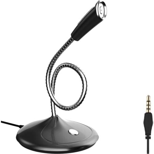 Bluelans 3.5mm/USB Adjustable Desktop Microphone Studio Recording Mic for PC Computer