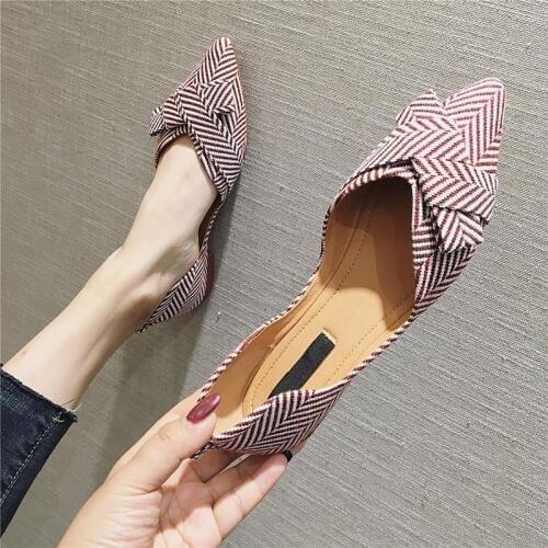 Fashion Flats for Women Shoes Woman Boat Shoes Pointed toe Casual Slip-on Shoes Elegant Ladies Footwear YX1394