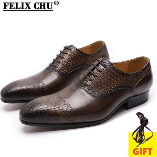 Italian Men Dress Shoes Genuine Leather Handmade Lace-Up Pointed Toe Mens Oxfords Business Office Formal Suit Shoes for Men