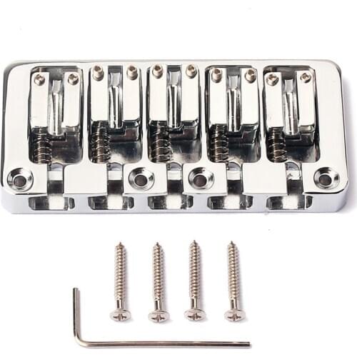 5 Strings Bass Bridge Guitar Parts Musical Instrument Accessories Retrofits
