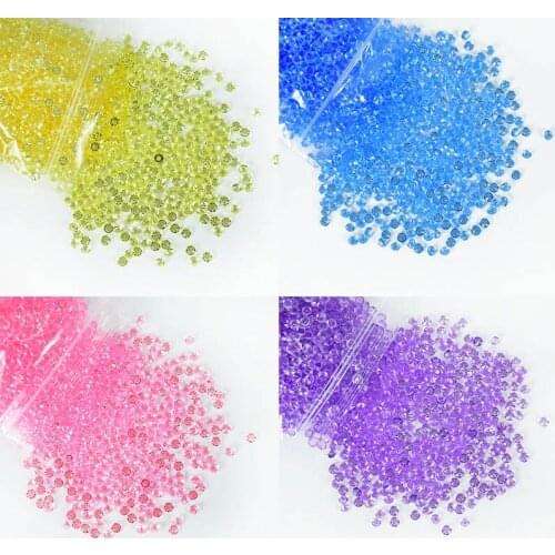 2000pcs/bag Colorful Fake Crystal Diamond DIY Little Gravel Nail Wishing Bottle Decor Fake Crystal Irregular Fish Tank Filler