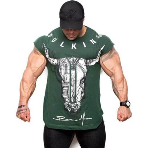 2021 new Brand Men cotton t shirts fashion Casual gyms Fitness workout Short sleeves tees 2018 summer new male tops clothing