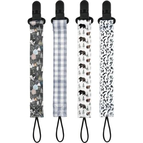 4 Pcs/Set Baby Pacifier Clip Pacifier Chain Dummy Clip Nipple Holder For Nipples Children Pacifier Clip Soother Holder Attache