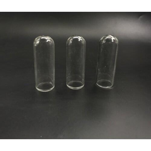50pcs/lot 40x12mm Empty glass globe bubble dome cover tube glass bottle vial pendant necklace diy pendant necklace glass jars