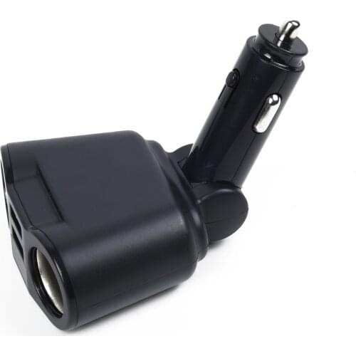 Car Cigarette Lighter Socket Adapter Dual USB Charger Ports LED Digital 2 Way Auto Cigarette Lighter Socket Splitter