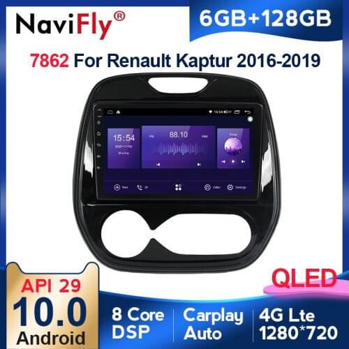 6G+128G QLED 4G CarPlay Android 10 Car Radio Multimedia Video Player For Renault Kaptur Captur 2016-2019 Navigation GPS no 2 din