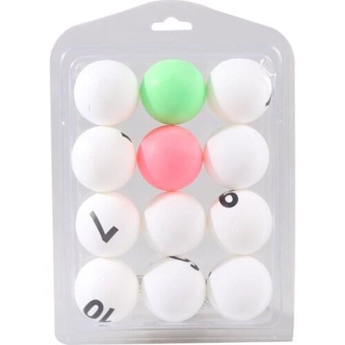 Color table tennis ABS new material table tennis 40+ digital table tennis lottery ball training ball