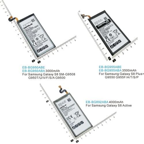 EB-BG950ABE EB-BG955ABE EB-BG892ABA EB-BG891ABA EB-BG890ABA Battery For Samsung GALAXY S8 G9508 G950 S8+ Plus G9550 S6 S7 Active