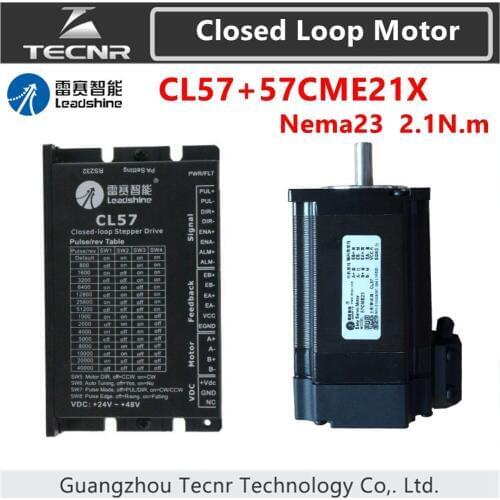 Orginal Leadshine nema23 2.1NM Closed loop Hybrid servo driver kit CL57and 57CME21X stepper motor drive 57mm