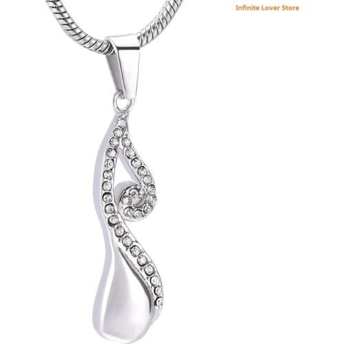 IJD9991 Forever love Infinity Keepsakes Cremation Urn Necklace for Ashes Always in My Heart Bereavement Jewelry