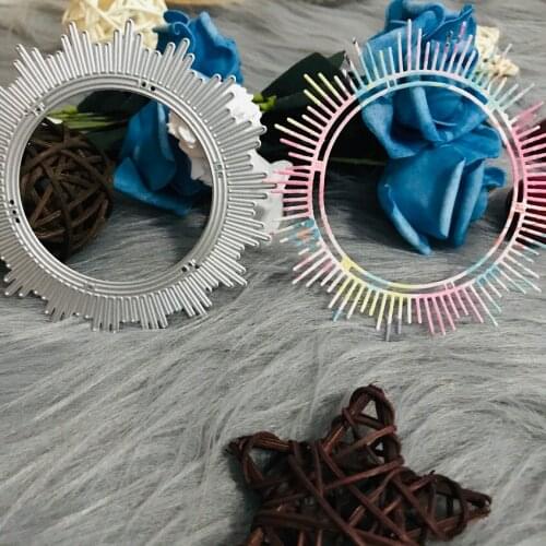 Circle round with thorn shunshine Cut Die Scrapbook Paper Craft Knife Mould Blade Punch Stencils Die