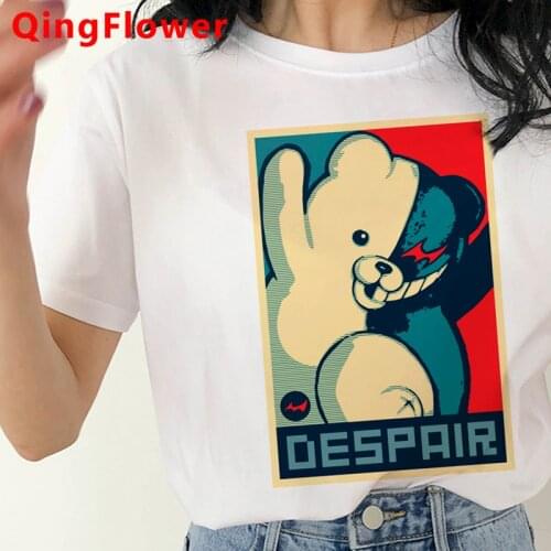 Ouma Kokichi Danganronpa V3 summer top women white t shirt vintage japanese couple summer top ulzzang
