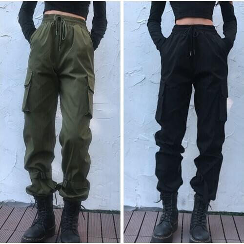 Fashionable street hipster 2020 explosive winter new womens casual trousers dance overalls