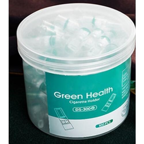100pcs Disposable Cigarette Filter Tip Abandoned Cigarette Holder Mouthpiece Tobacco Tar Filtration Cleaning Holder Health Care