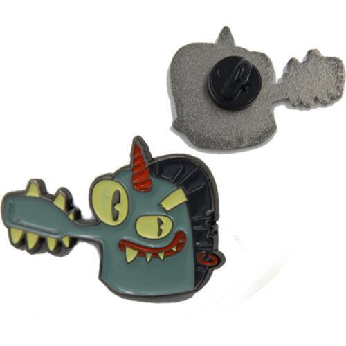 Low price custom metal badge custom logo3D badge back butterfly buckle