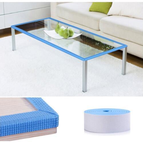 Baby safety Flat Anti-collision Strip EVA plane Blue Table Edge Corner Guards Table Edge Protectors Home safety