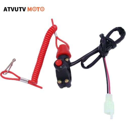 Cut off Switch Safety Tether Lanyard Boat Motor Emergency Kill Stop Switch For 43cc 47cc 49cc Mini Bike ATV Quad Outboard