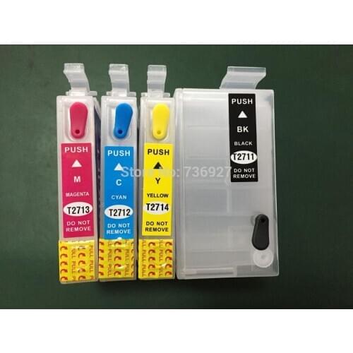 T2711 T2701 Empty Refill Cartridge For Epson WorkForce Pro WF-3620DWF WF-3640DTWF WF-7110DTW WF-7610DWF WF-7620DTWF with chip