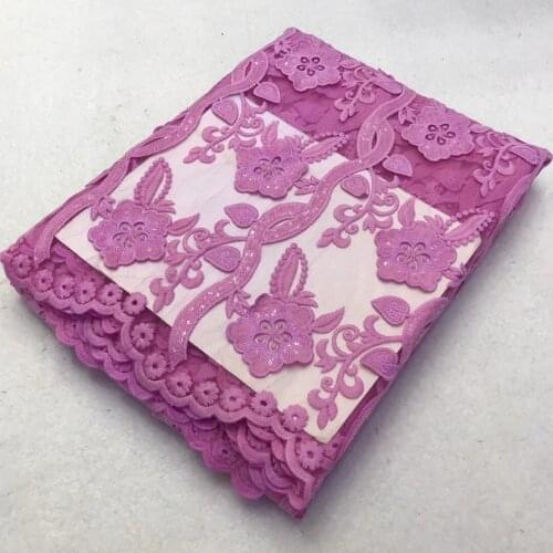 The Latest African Sequined Lace Fabric 2021 High Quality Lace French Net Yarn Nigeria Party Lace Fabric J4420