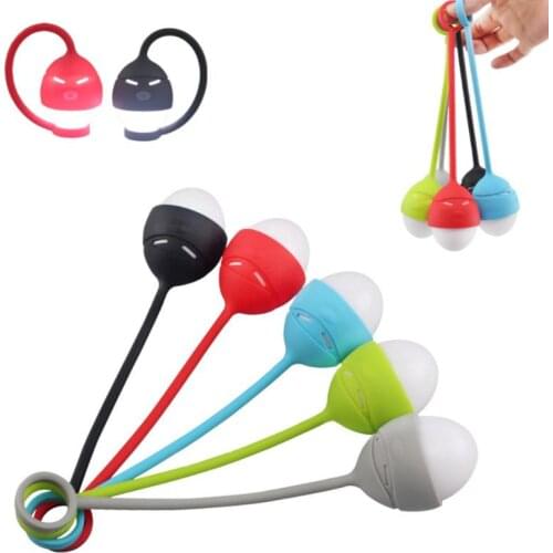 USB Rechargeable silicone light bedroom bedside closet lamp led night light cycling light lamp camping light warning light