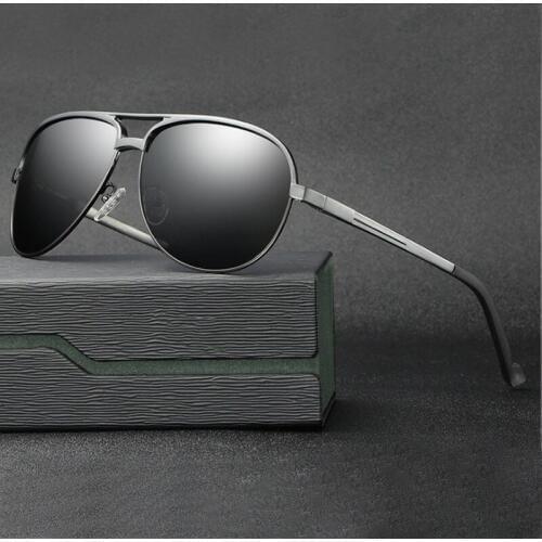 Mens aluminum-magnesium alloy polarized sunglasses, models of trendy sunglasses, riding glasses