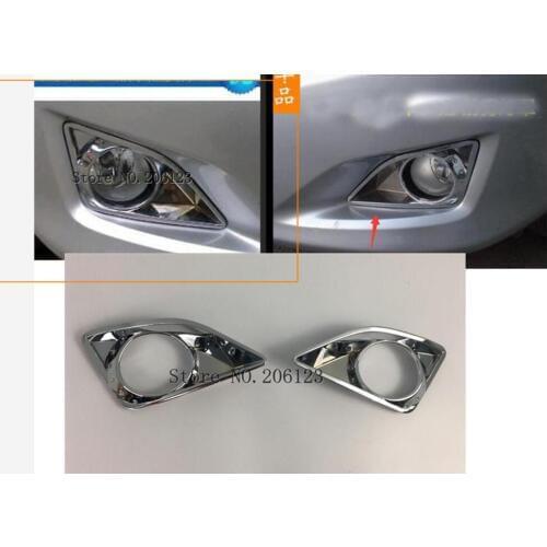 Car Styling cover ABS Chrome lamp front fog Light Trim frame 2pcs For Toyota Corolla Altis 2007 2008 2009 2010