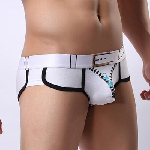 * Item Description: MenS Printing Fashion Comfortable Breathable Sexy Ice Silk Briefs Underwear Underpants