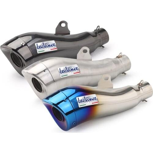 Universal Modified Motorcycle LeoVince Exhaust Muffler GP DB Killer Escape Slip on For YZF R1 R3 R6 FZ1 FZ8 CBR500 XJ6 MT07 MT09