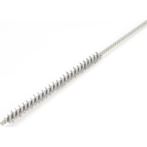 Utoolmart New 2pcs/5pcs/10pcs 0.8cm Diameter Wire Tube Brush Metal Handle Steel Wire Cleaning Brush 30cm Total Length Hand Tools