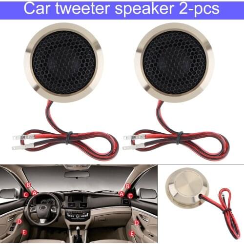 2PCS 1.5 Inch 150W Car Speaker Q25 Aluminum Alloy High Efficiency Mini Dome Tweeter Speakers for Car Auto Audio Systems