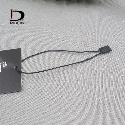 2018 new promotion wholesale black or white nylon seal tag string garment hang strings 200pcs/lot