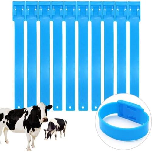 5Pcs Multicolor Cattle Identification Rings Cow Mark Band Footmark Band Identification Belt for Cow Foot Rings 5 Colors