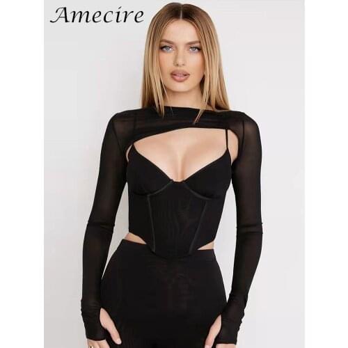 Женские длинные майки Amecire China At AliExpress