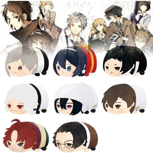 Anime Bungou Stray Dogs Dead Apple Stuffed Mochi Mascot Doll 8.5cm Nakajima Atsushi Kunikida Doppo Dazai Plush Pendant Gift Toys