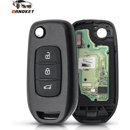 Dandkey 5pcs 3 Buttons Remote Control Flip Car Key 433MHz PCF7961M Chip For Renault Kadjar Captur Megane 3 Symbol HU138TE VAC102