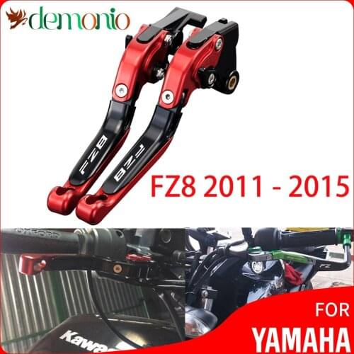 CNC Folding Extendable Motorcycle Brake Clutch Levers For Yamaha FZ8 2011 2012 2013 2014 2015 FZ 8 FZ-8