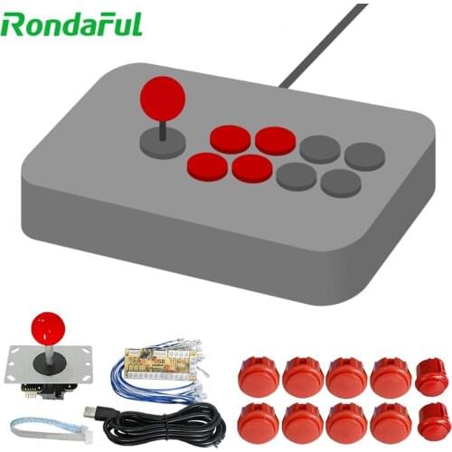 Joystick DIY Kit for Arcade Stick PC Games Mame Zero Delay Arcade Game Button Joystick Controller Kit Gaming Accessories