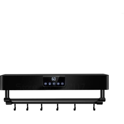 Electric towel rack bathroom toilet household non perforated drying bath towel intelligent heating storage rack