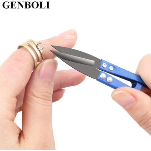 GENBOLI Raw Brass Color Jump Ring Open & Close Tools Finger Rings DIY Earrings Handwork Tools Ring Jewelry Findings