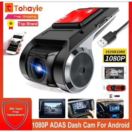 HD 1080P Dash Cam Car DVR ADAS Dash Camera Wifi Android dvr Video Recorder Cycle Recording Night Vision Dashcam Video Registrar