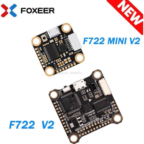 Foxeer F722 V2 / F722 MINI V2 3-6S Dual Gryo Flight Controller Built-in PDB OSD 5V/2A BEC for FPV Racing RC Drone F722 DJI HD