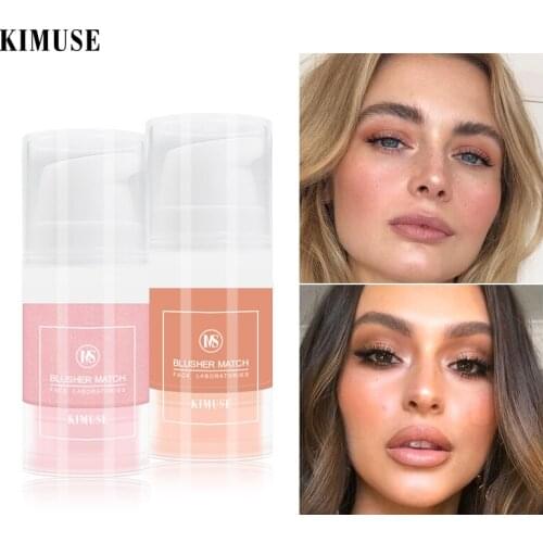 Multifunctional Liquid Blush Waterproof Long Lasting Highlight Eyeshadow Glitter Shinning Blusher Eyeshadow Facial Makeup TSLM1