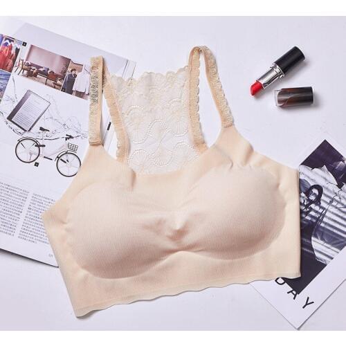 2019 New Women Bra Wireless Padded Underwear Seamless Bra Beauty Back Lace Female Sexy Lingerie Soft Bras Dropshipping