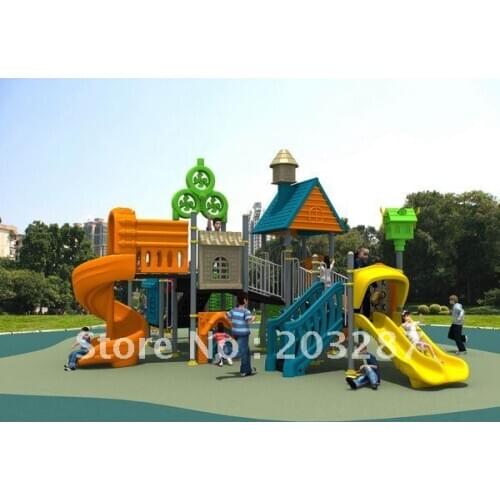 Outdoor playground equipment* with CE certificate* LLDPE plastic* gavanized steel