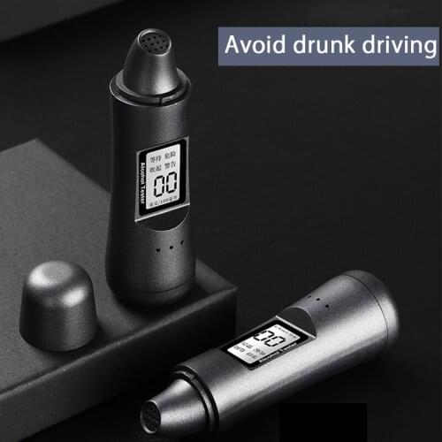 Mini Portable Blowing Alcohol Tester Vehicle Drunk Driving Alcohol Concentration Tester, Portable Non-Contact Rechargeable dd