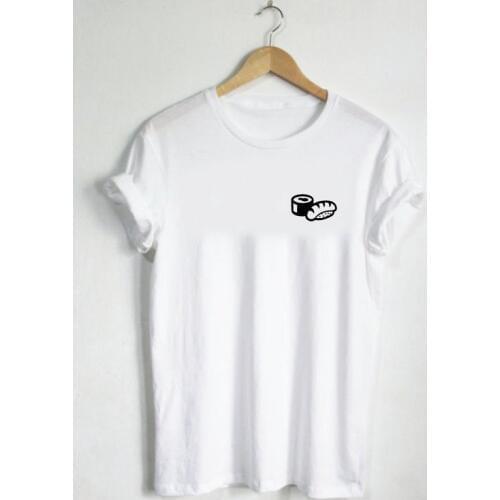 Sushi - Tshirt Shirt Fish Japan Japanese Shrimp Roll Sushi Restaurant Clothing Island Cute Gift -F067