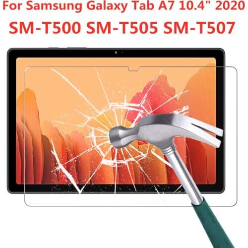 9H Tempered Glass Screen Protector For Samsung Galaxy Tab A7 10.4 Inch 2020 SM-T500 T505 T507 Anti Scratch Clear Protective Film